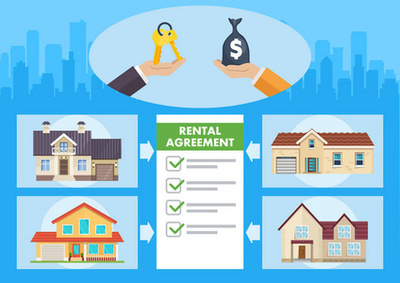 家庭代理给买家钥匙。不动产买卖与出租